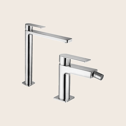 Paffoni tango coppia miscelatori lavabo alto e bidet senza scarico cromo