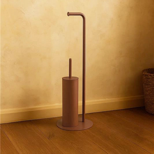 Piantana portarotolo portascopino mocha mousse Taki