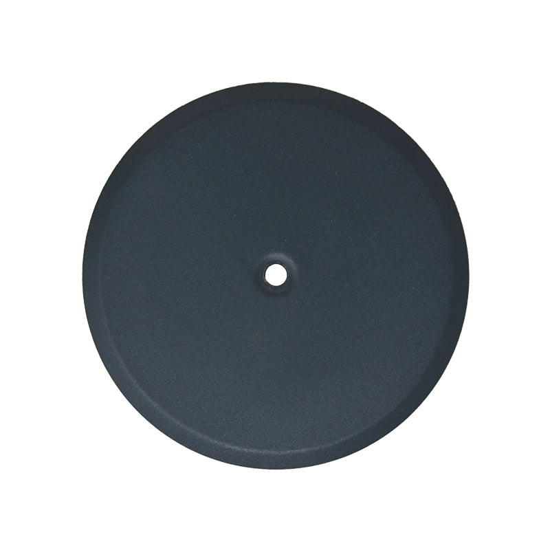 Piattello 14 cm tappo pozzetto antracite sabbiato