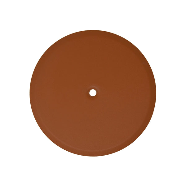 Piattello 14 cm tappo pozzetto arancio sabbiato