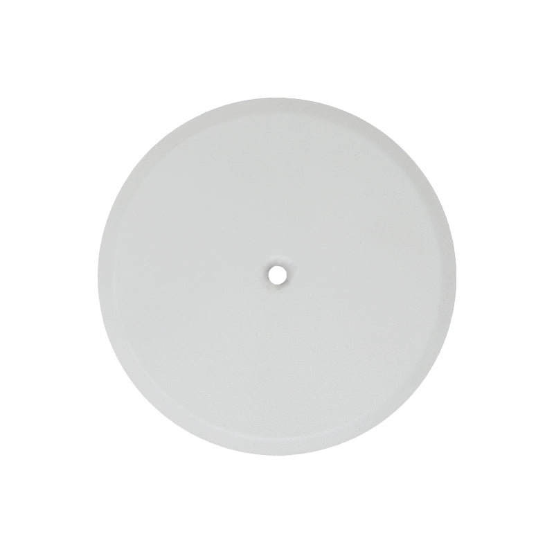 Piattello 14 cm tappo pozzetto bianco sabbiato