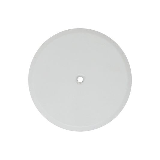 Piattello 14 cm tappo pozzetto bianco sabbiato