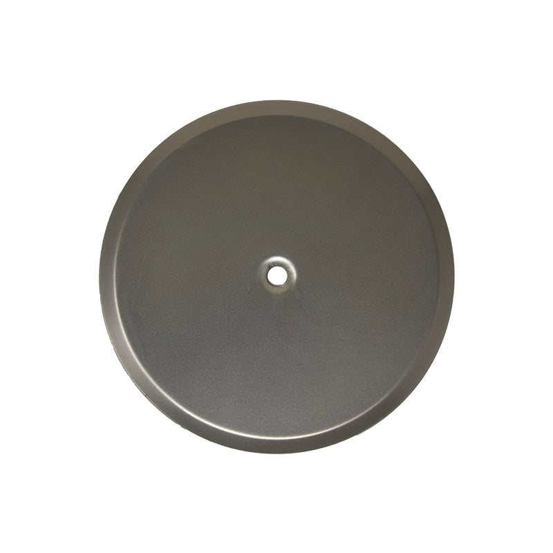 Piattello 14 cm tappo pozzetto cromo nero satinato