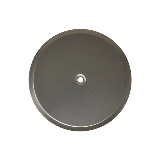 Piattello 14 cm tappo pozzetto cromo nero satinato