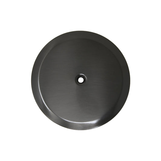 Piattello 14 cm tappo pozzetto cromo nero spazzolato