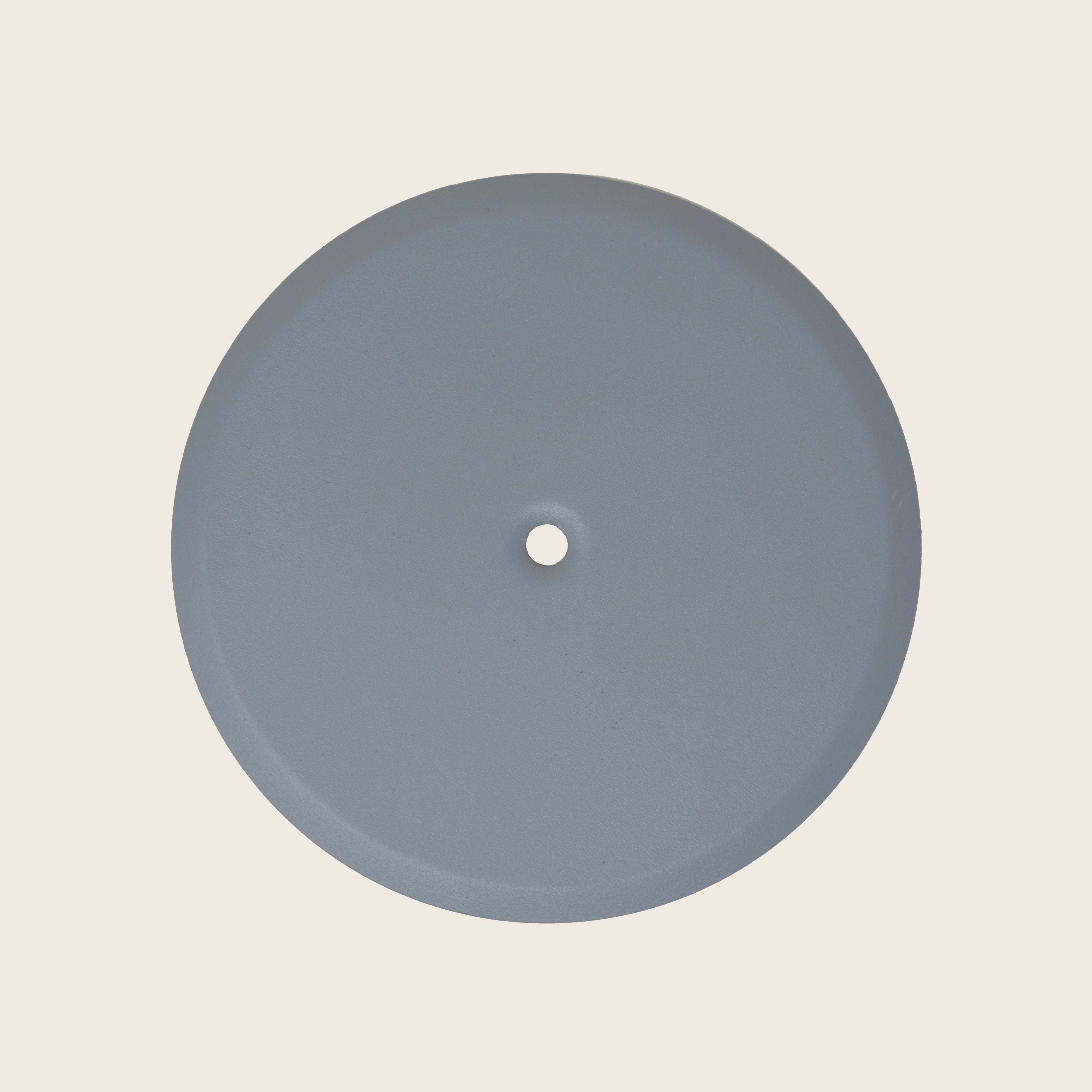 Piattello 14 cm tappo pozzetto grigio sabbiato