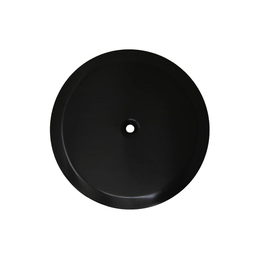 Piattello 14 cm tappo pozzetto nero lucido