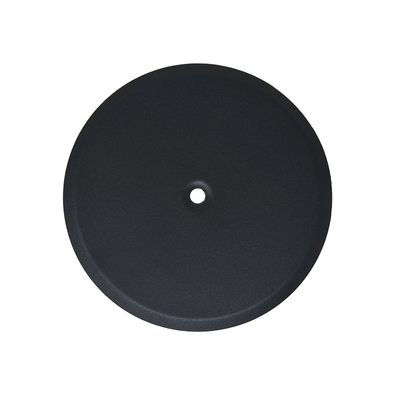 Piattello 14 cm tappo pozzetto nero sabbiato