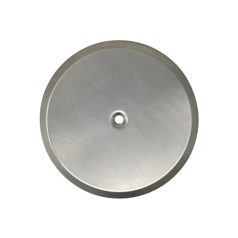 Piattello 14 cm tappo pozzetto nichel spazzolato