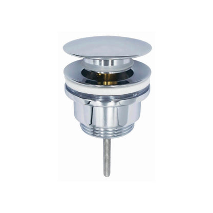 Piletta click clack scarico universale chiusura a scatto in ottone cromo