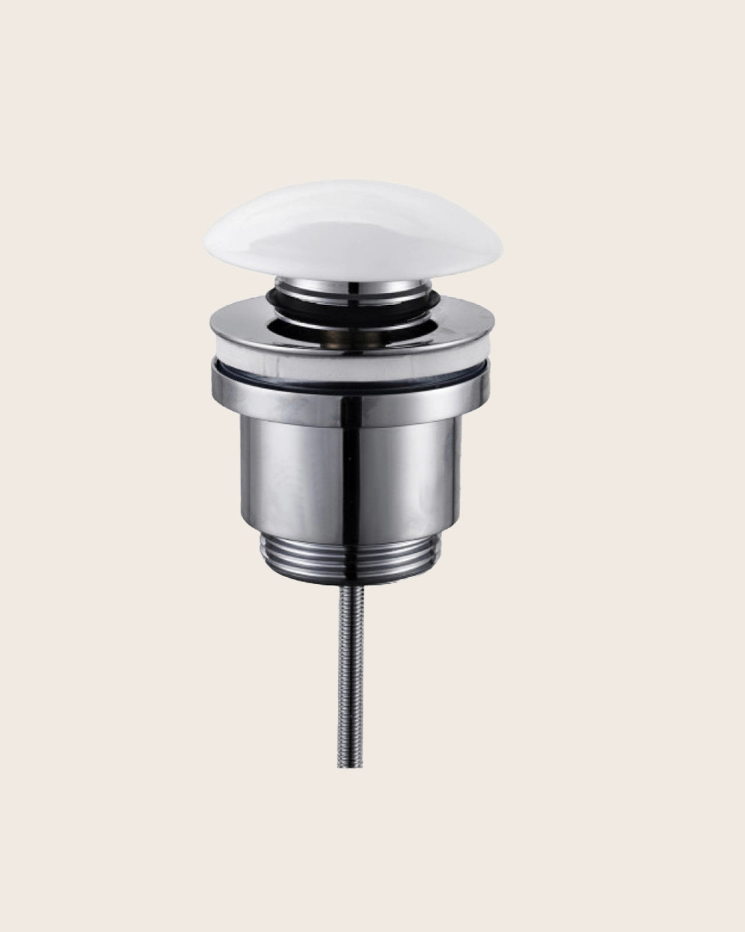 Piletta universale click clack in ceramica bianco lucido