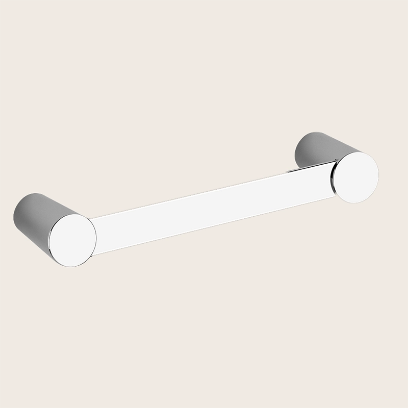 Gessi Cono Portasciugamani 34 cm a muro Cromo Lucido montato a parete, vista del design e della finitura