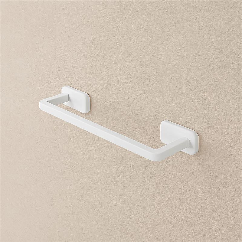 Porta asciugamani 35 cm acciaio inox bianco cubik