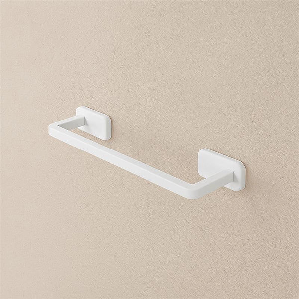 Porta asciugamani 35 cm acciaio inox bianco cubik