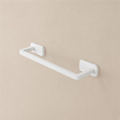 Porta asciugamani 45 cm acciaio inox bianco cubik