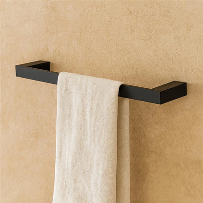 Porta asciugamani 35 cm in alluminio nero Sky