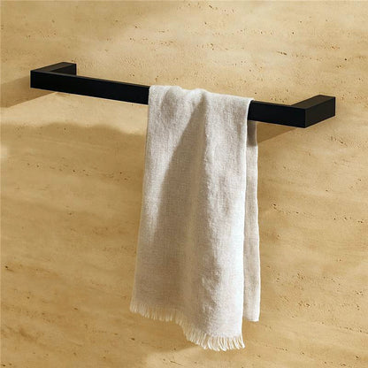 Porta asciugamani 45 cm in alluminio nero