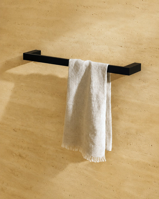 Porta asciugamani 45 cm in alluminio nero Sky