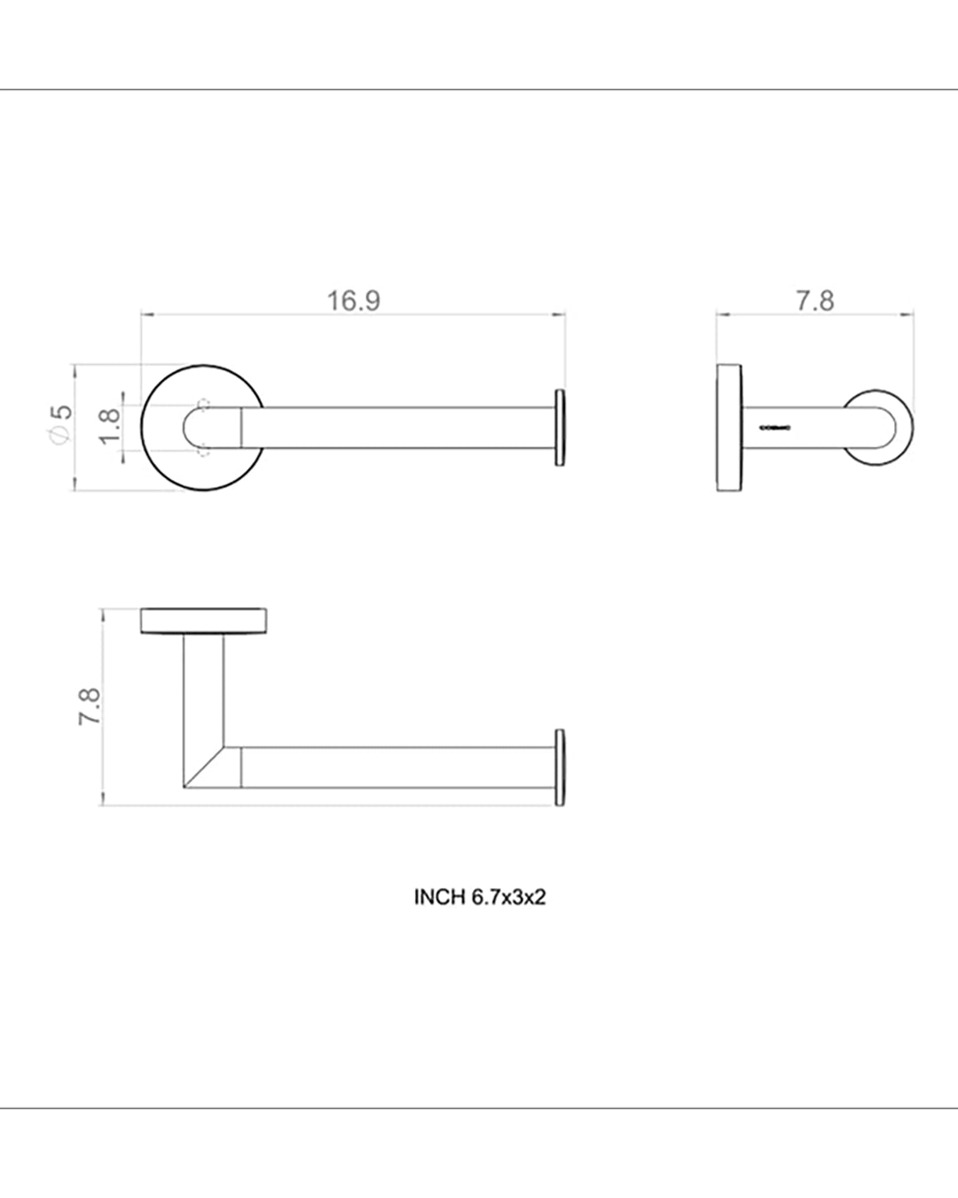 Cosmic Start Portarotolo a muro cromo WJC419A1056001