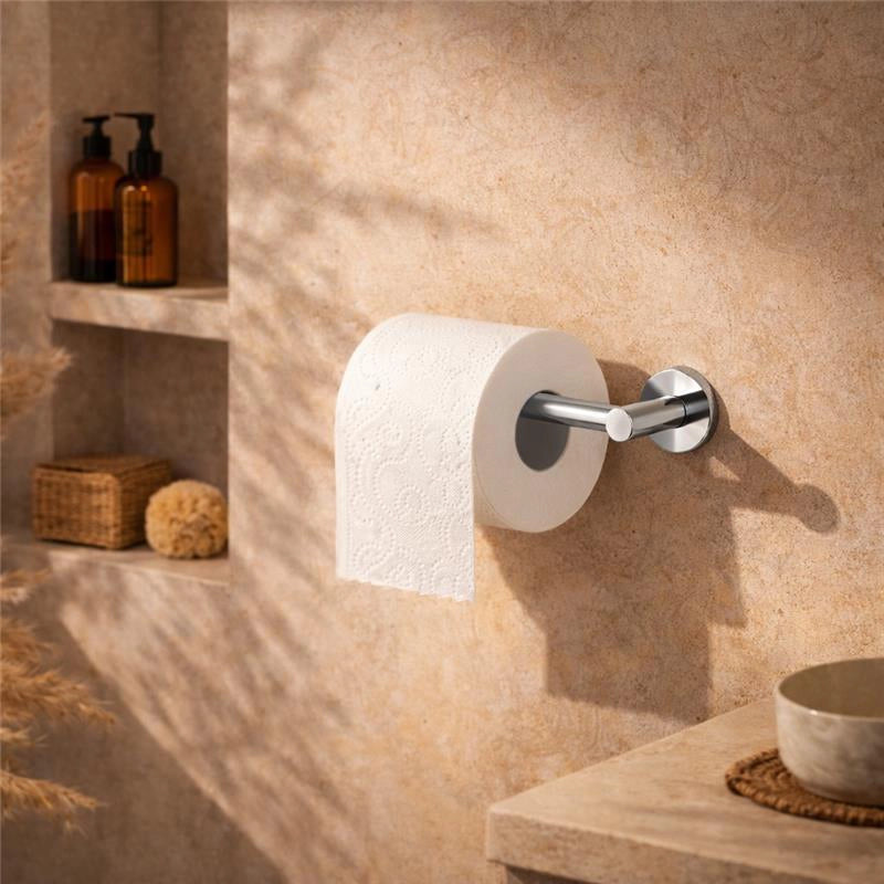 Portarotolo in acciaio cromo Minimal