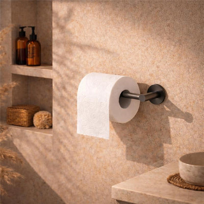 Portarotolo in acciaio grigio metallico Minimal