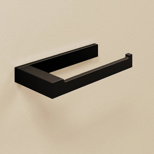 Portarotolo wc senza Coperchio Nero Satinato The Grid 2683658 Cosmic