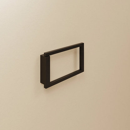 Portasalviette 20 cm ad Anello Nero Satinato The Grid 2683671 Cosmic
