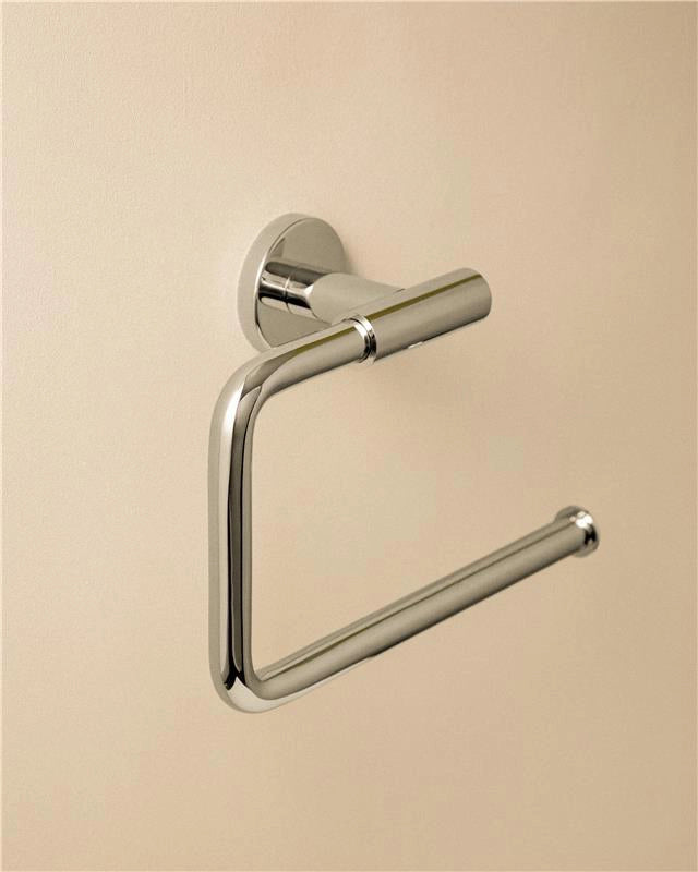 Cosmic Architect S+ Portasalviette Ad Anello cromo in acciaio inox e lucido montato a parete, vista del design e della...