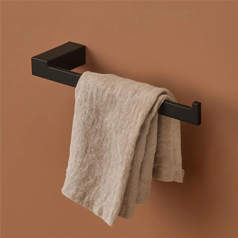 Porta salviette in alluminio nero Sky