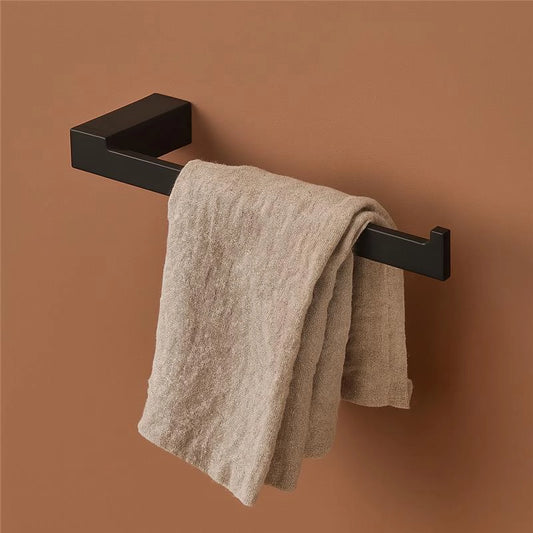 Porta salviette in alluminio nero Sky