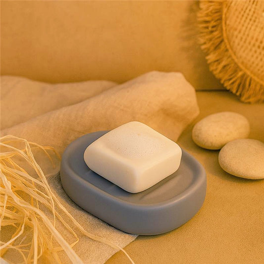 Porta sapone da appoggio in ceramica grigio Sidney