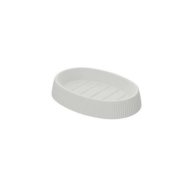 Portasapone in plastica bianco London