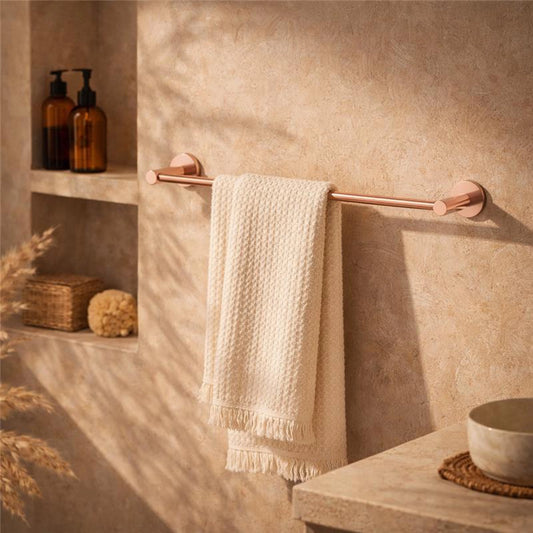 Portasciugamani 40 cm oro rosa spazzolato Minimal