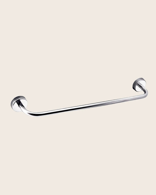 Portasciugamani 50 cm In Acciaio Inox Cromato New Line N3 montato a parete, vista del design e della finitura - Exagonshop