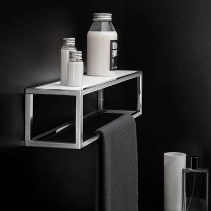Portasciugamani con mensola 55 cm cromo The Grid 2680165 Cosmic