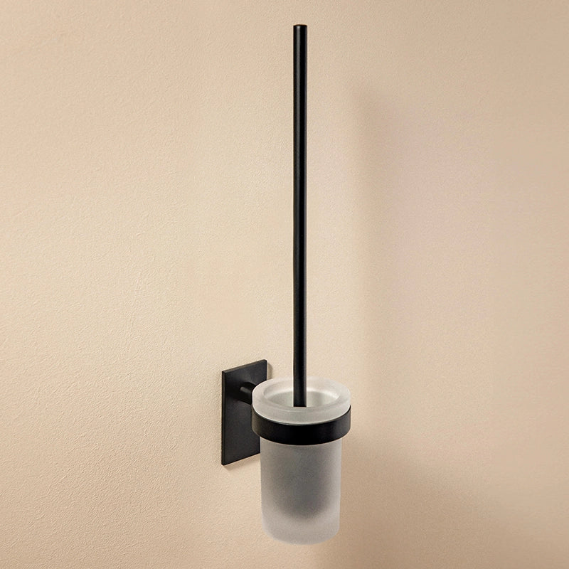 Portascopino a muro Nero Satinato Cosmic Stick 2763601