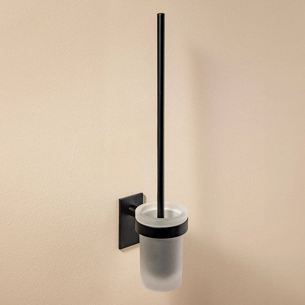 Portascopino a muro Nero Satinato Cosmic Stick 2763601