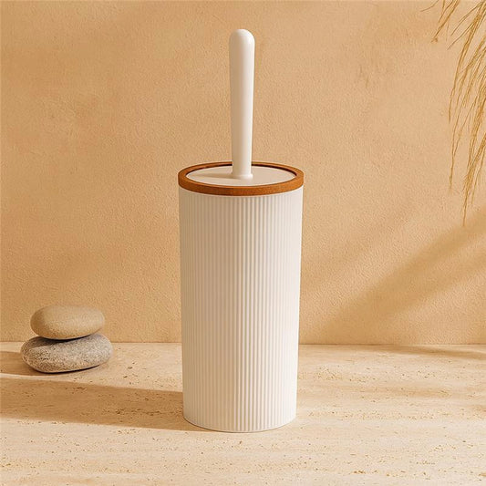 Portascopino a pavimento in plastica bianco London