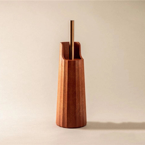 Portascopino wc a terra in plastica terracotta naturale Cosmic L'Avenir
