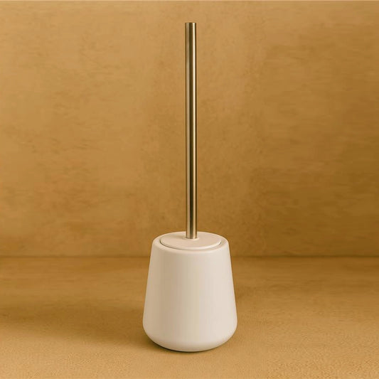 Porta scopino wc da pavimento in ceramica bianco Sidney