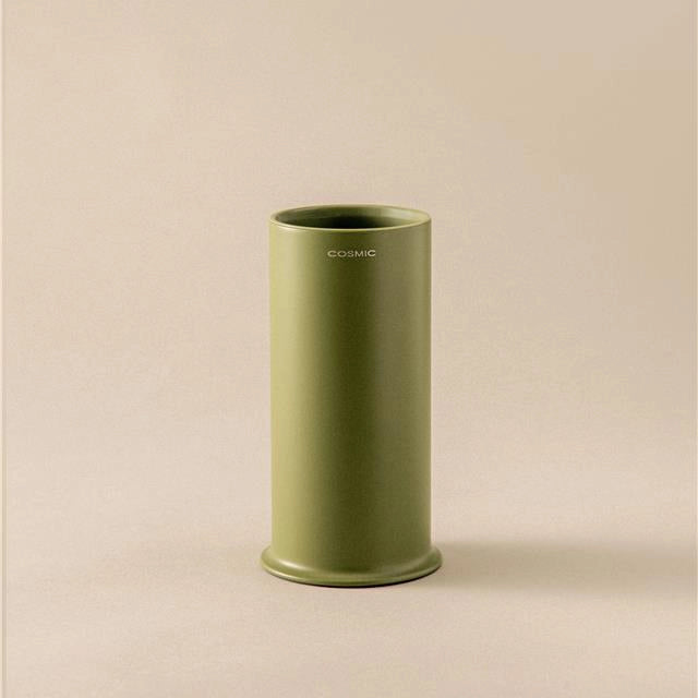 Porta spazzolini da appoggio olive Geyser WJC277A0051089 in naturale montato a parete, vista del design e della finitura...