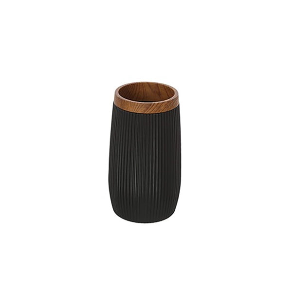 Portaspazzolini in plastica nero London