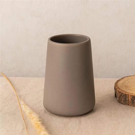 Portaspazzolino in ceramica tortora Sidney