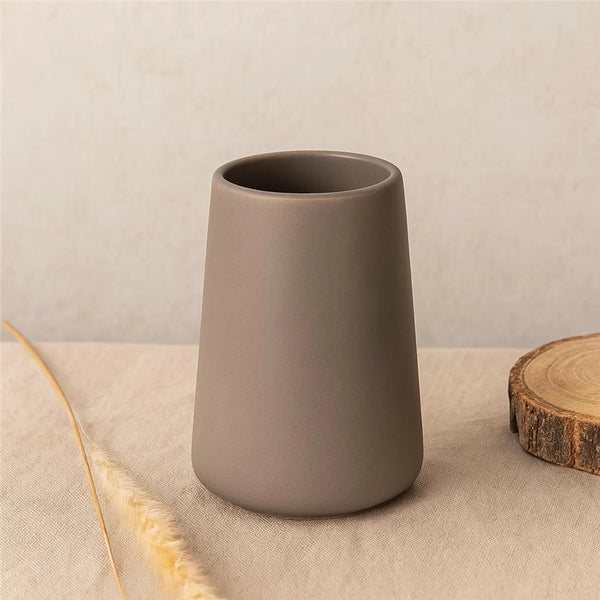 Portaspazzolino in ceramica tortora Sidney