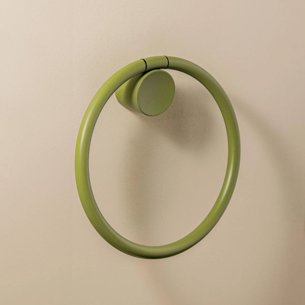 Portsasciugamani ad anello a muro olive Geyser WJC277A0071089 Cosmic