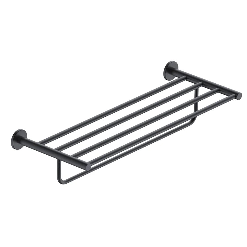 Rack portasciugamani 60 cm nero opaco Minimal