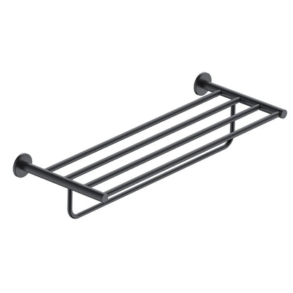 Rack portasciugamani 60 cm nero opaco Minimal