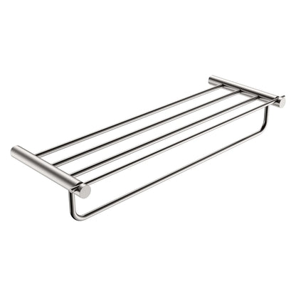 Rack portasciugamani 60 cm nichel spazzolato Minimal
