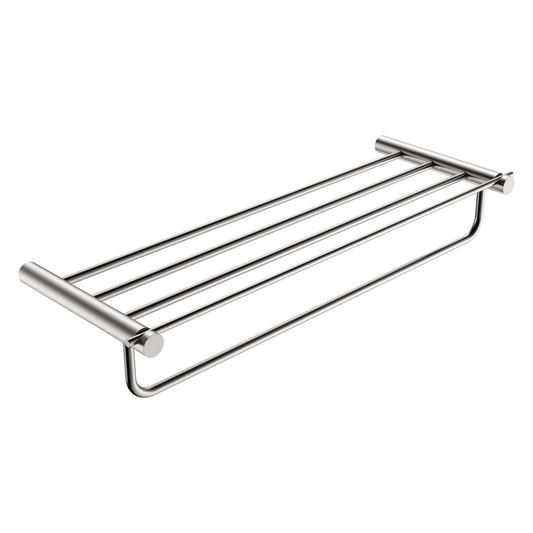 Rack portasciugamani 60 cm nichel spazzolato Minimal