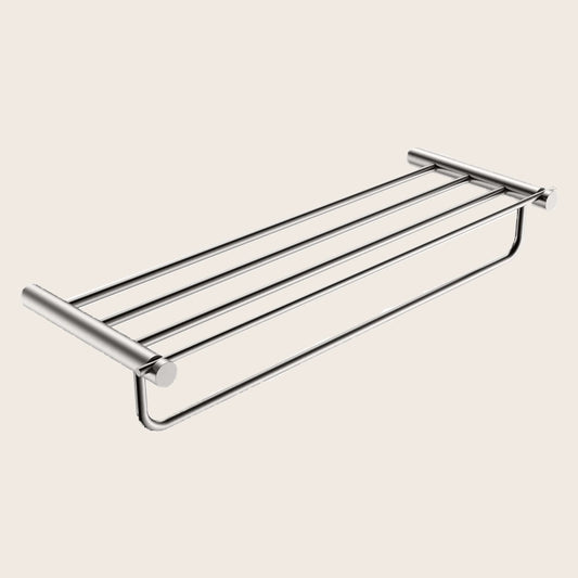 Rack portasciugamani 60 cm nichel spazzolato Minimal